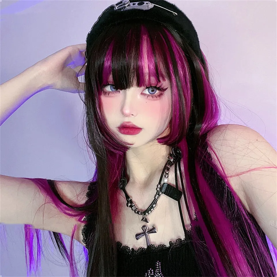 Pastel Goth Draculaura Wig