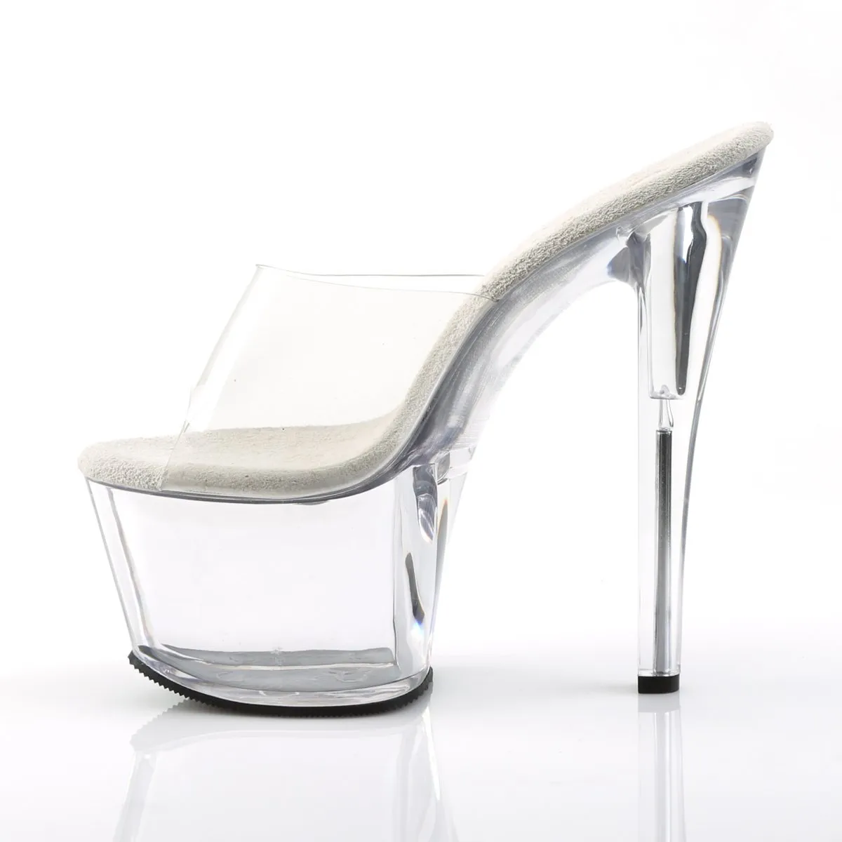 Pleaser Sky-301-Clear-Size 6-Clearance