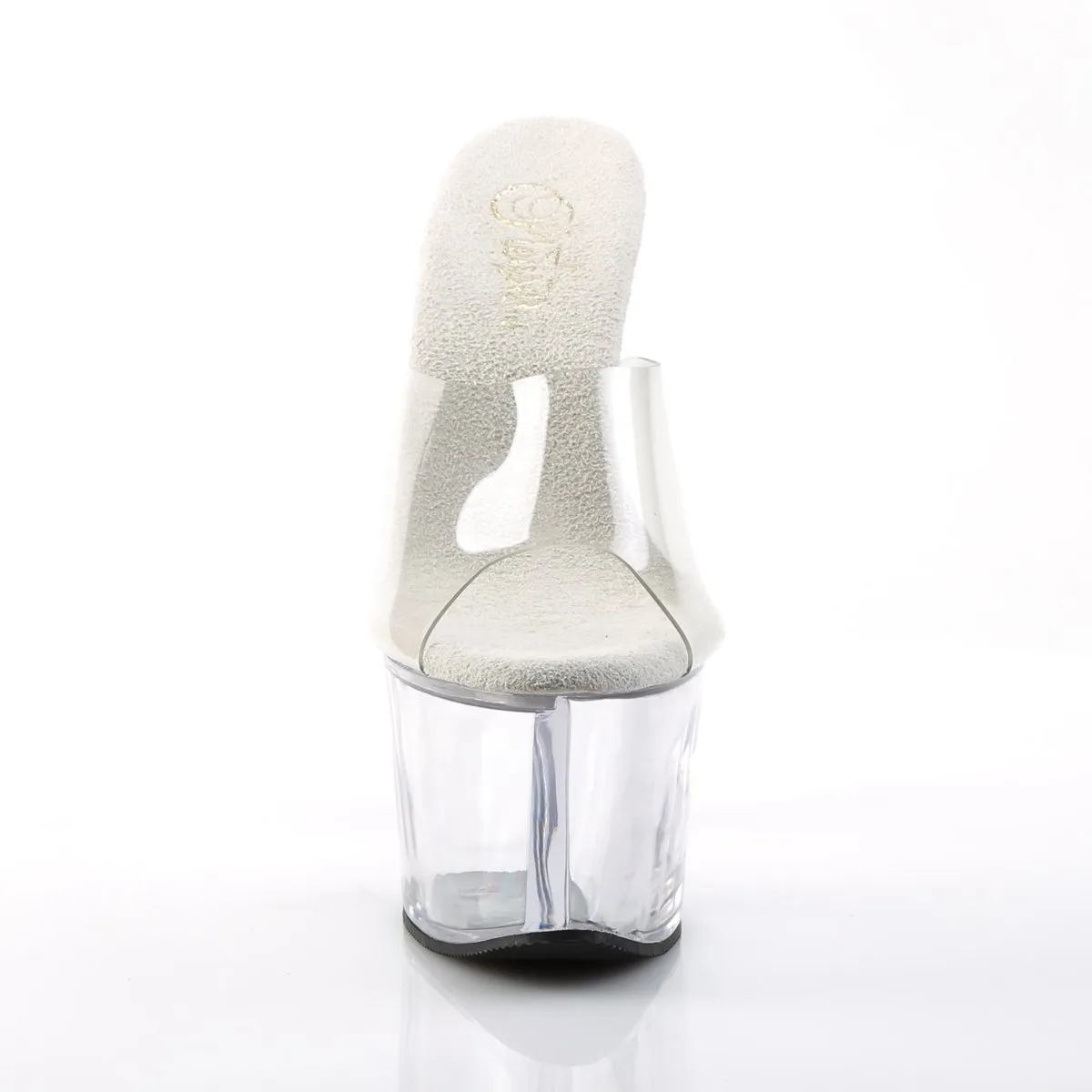Pleaser Sky-301-Clear-Size 6-Clearance