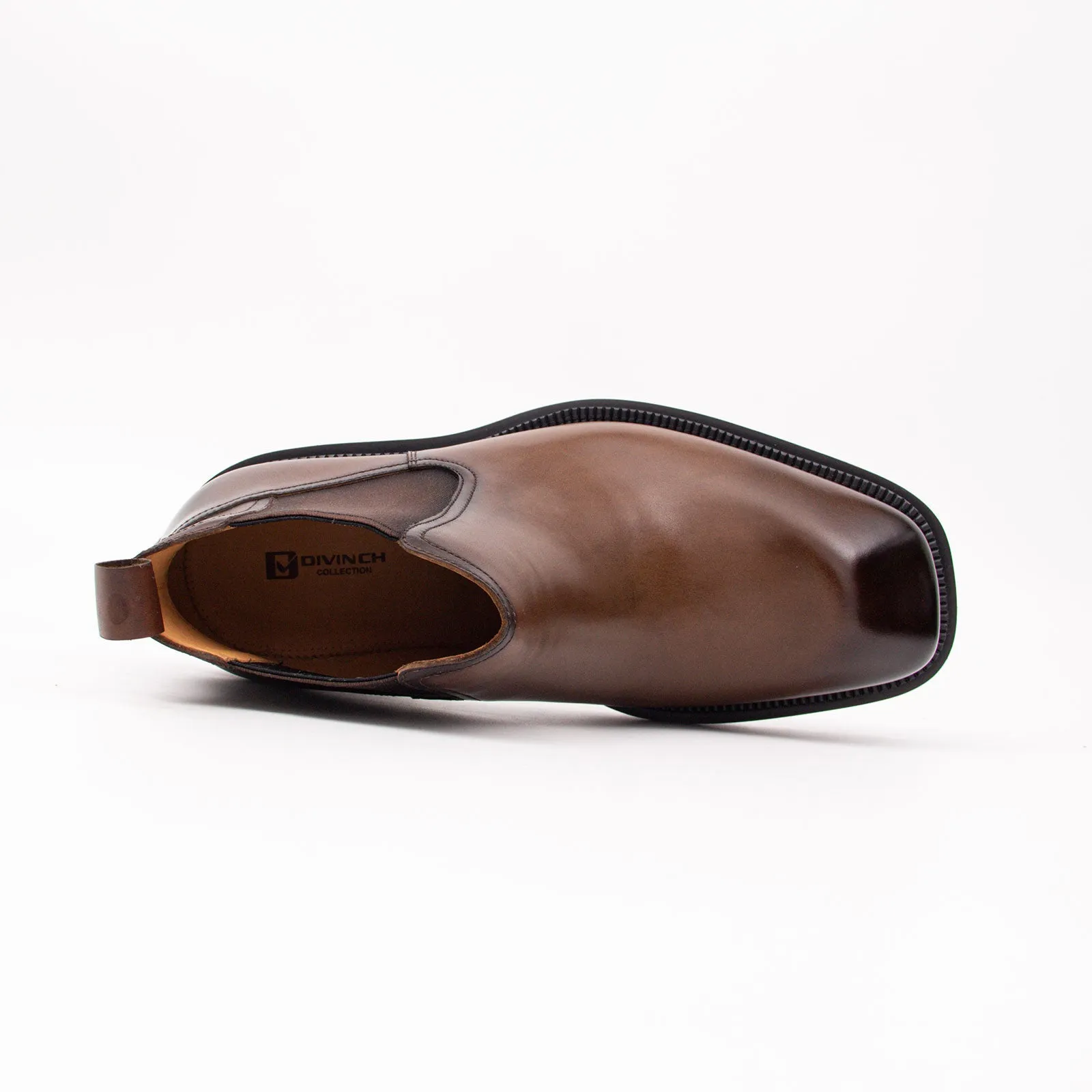 Premium Handcrafted Calfskin Chelsea Boots Brown