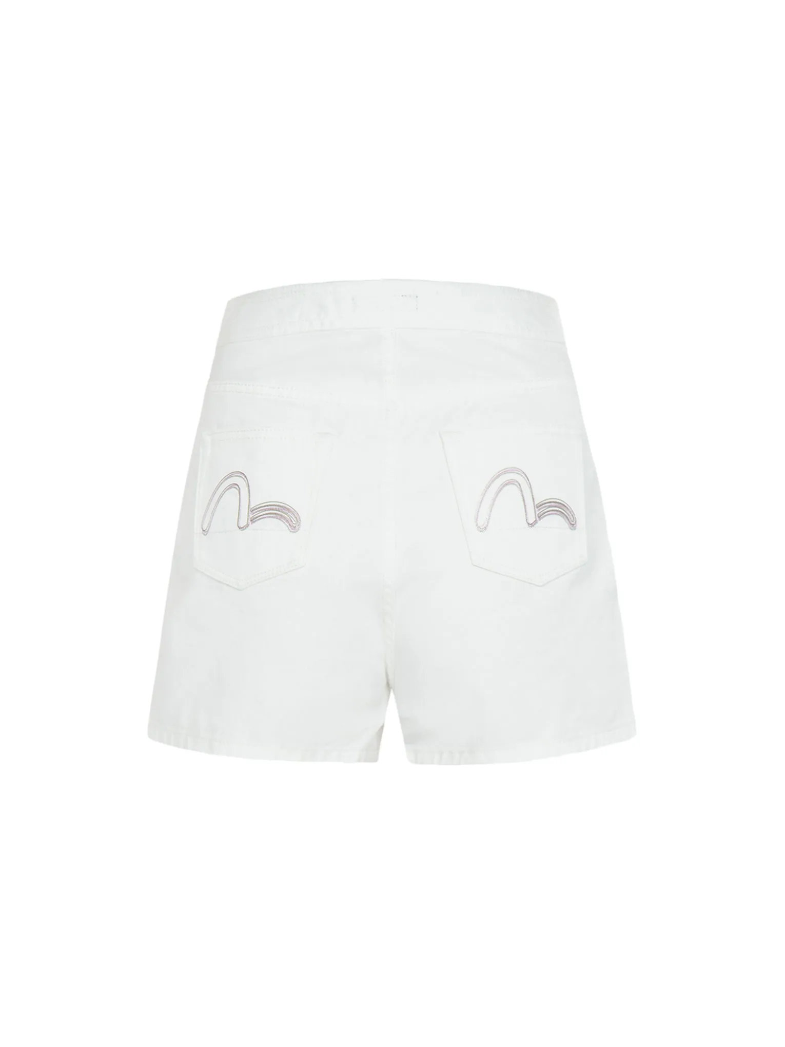 Seagull Embroidery Denim Shorts