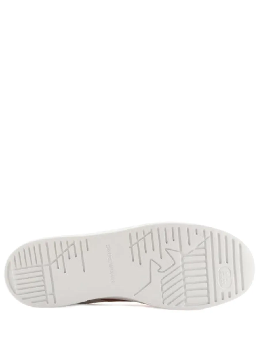 Sneakers in pelle con dettagli in gomma