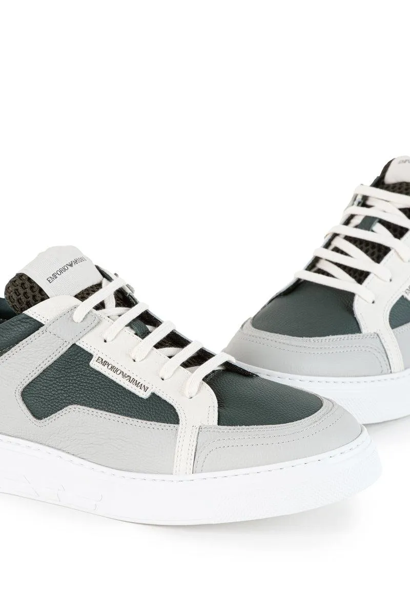Sneakers in pelle martellata