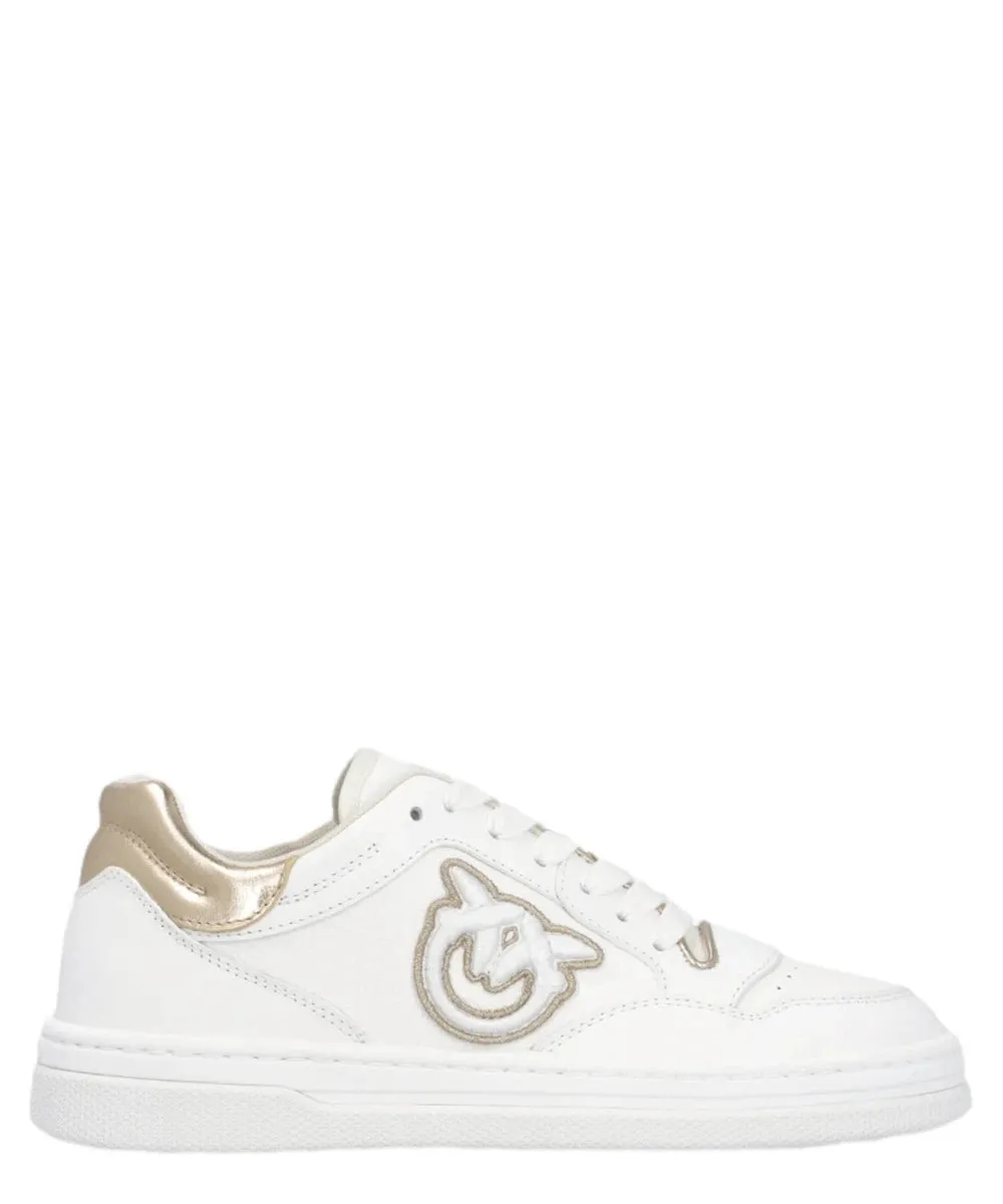 Sneakers Mandy 01 in Pelle con Logo Laterale Ricamato