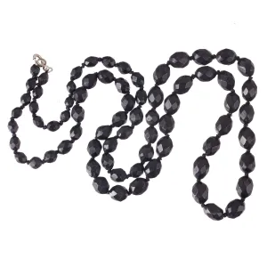 Victorian Vulcanite Necklace. 30.5 inches. j-nlvc541