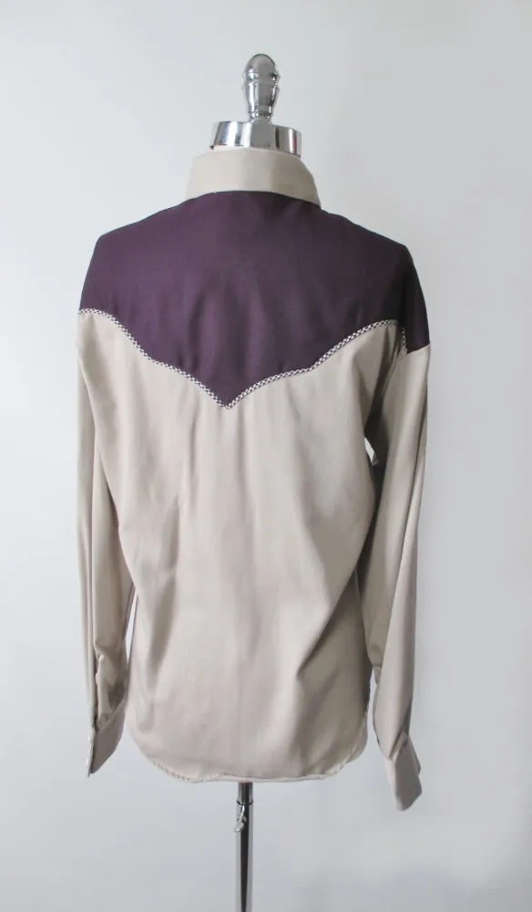 Vintage Inspired 2 Tone Rockmount Ranchwear Women's Cowboy Western Shirt L / XL