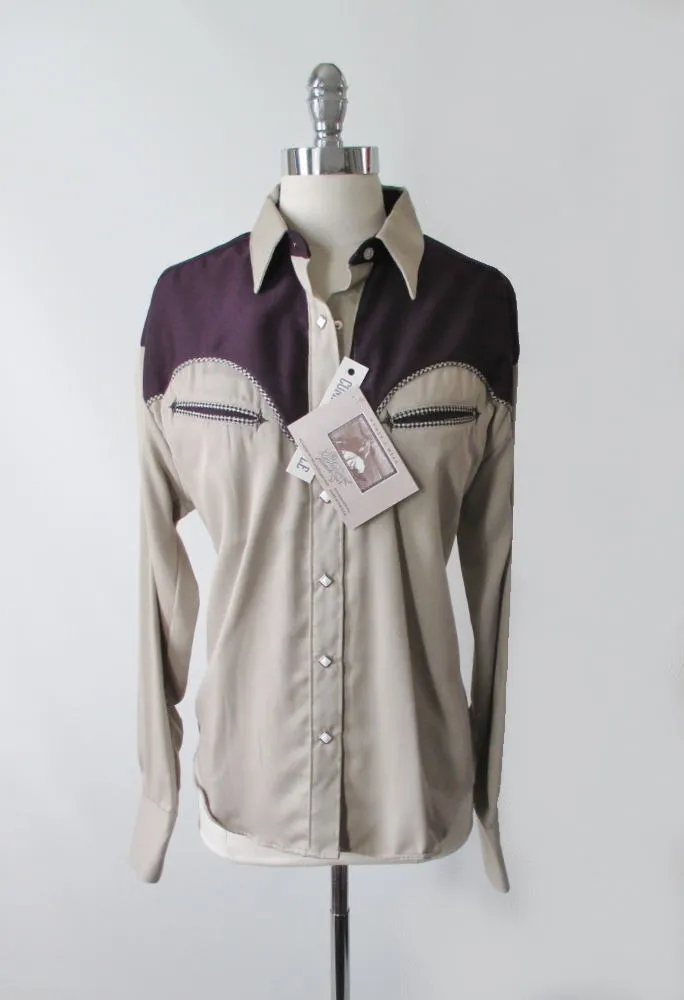 Vintage Inspired 2 Tone Rockmount Ranchwear Women's Cowboy Western Shirt L / XL