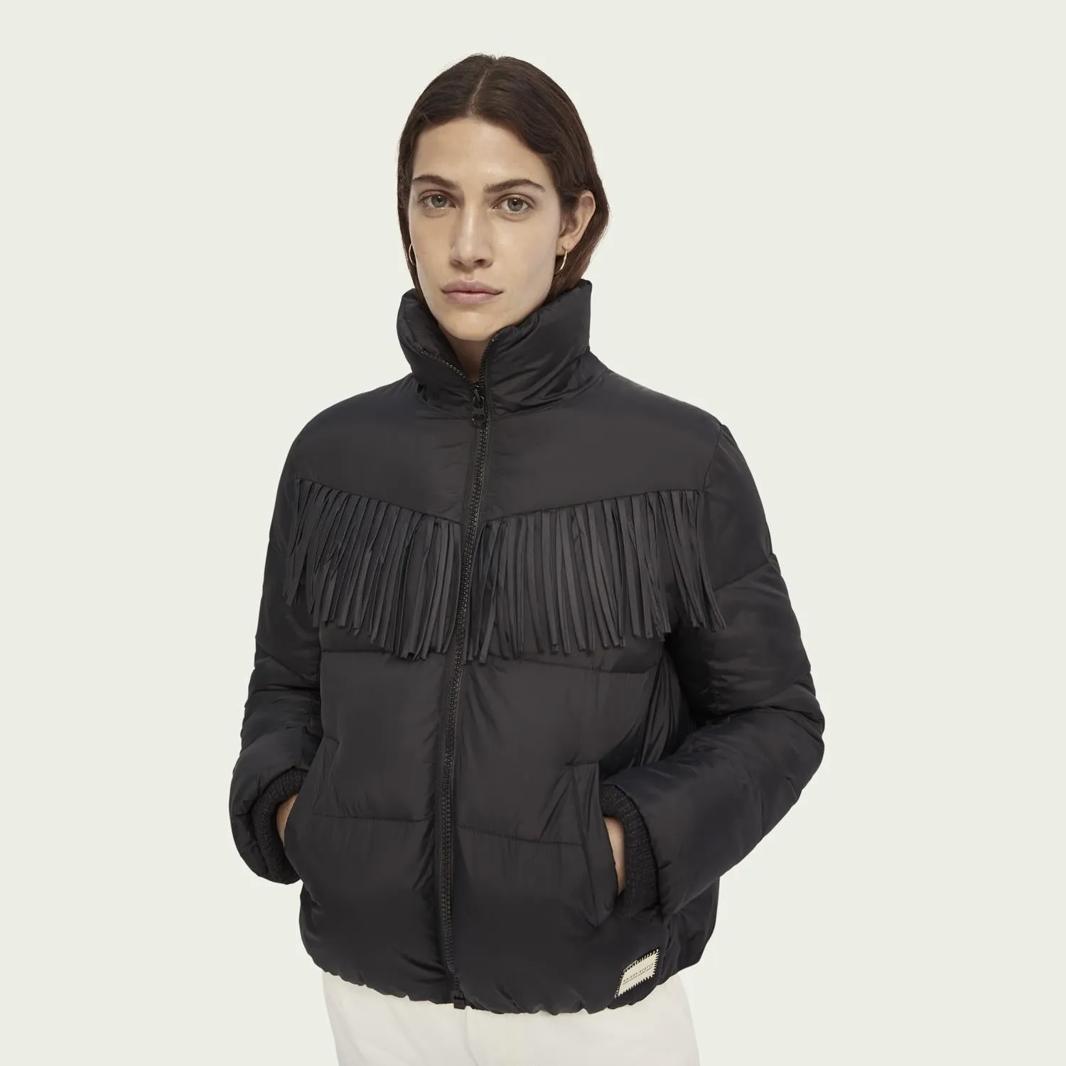 Western Puffer Jacket (Black)
