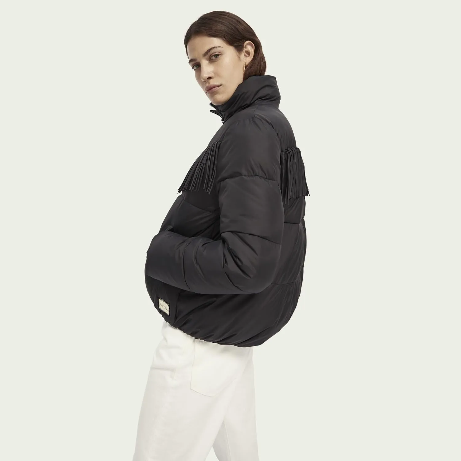 Western Puffer Jacket (Black)