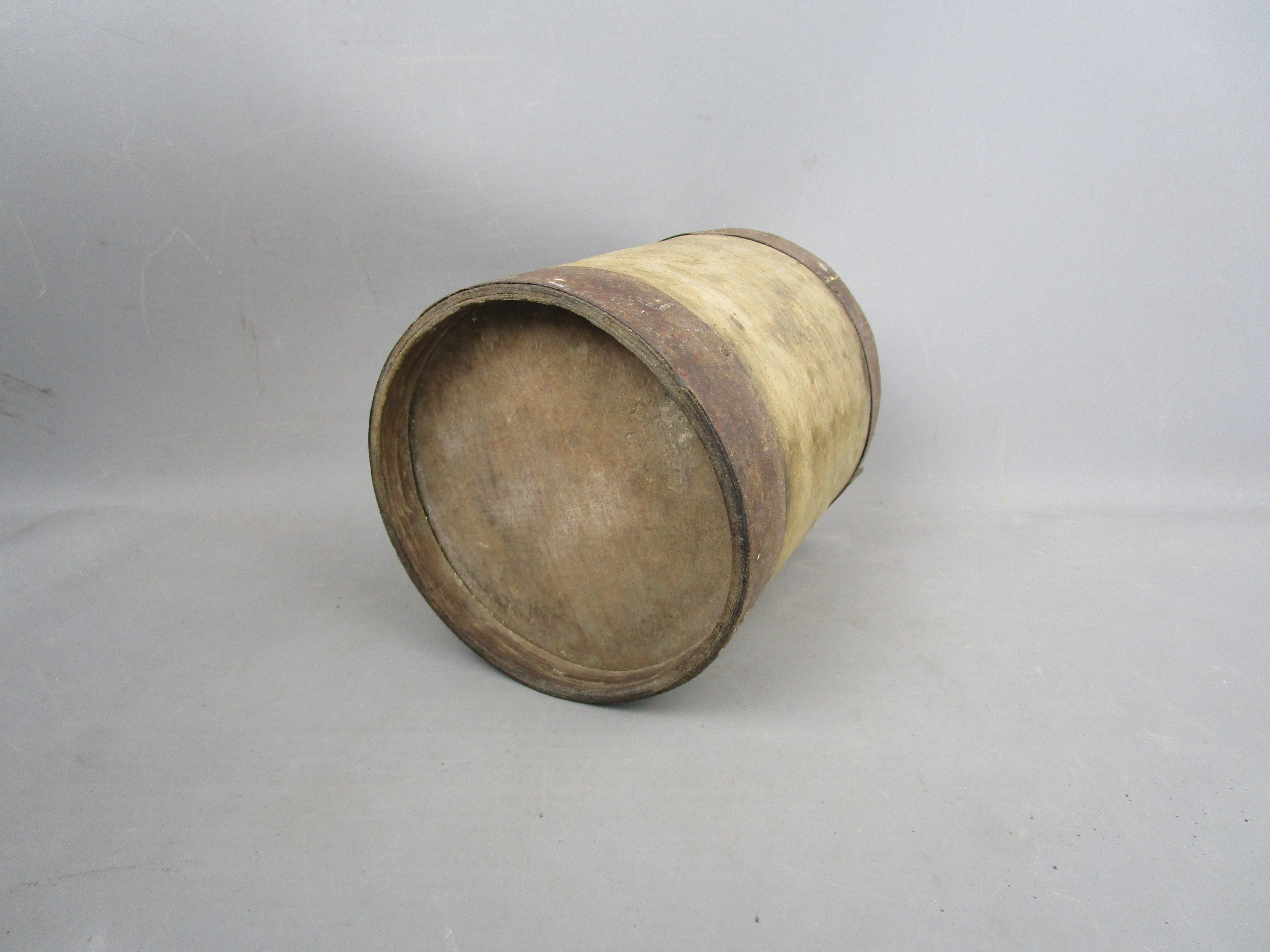 Wooden Quart Grain Measure Bucket Vintage c1930
